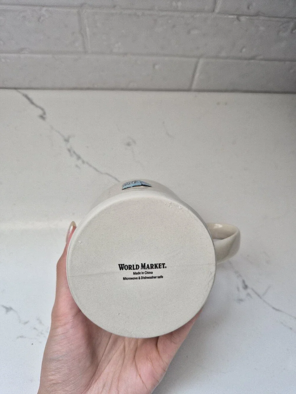 World Market coffee cup